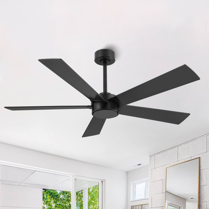 MLiAN 54 inch 5 Blades Indoor Ceiling Fan Remote Control 6-Speed DC - N/A