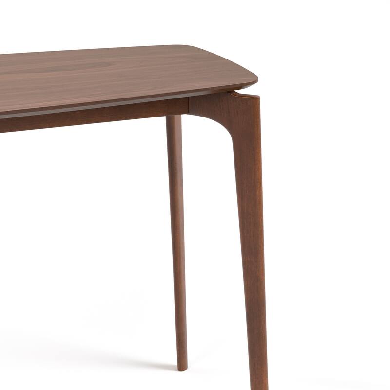 Furniture of America Shaw Mid-century Walnut 59-inch Wood Counter Height Dining Table