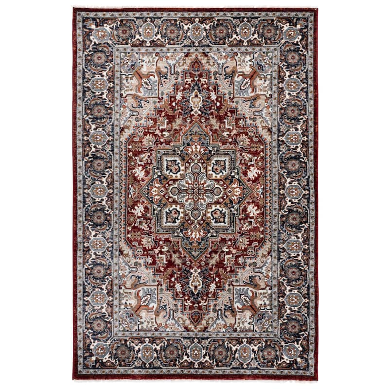 Lauren Ralph Lauren Asumi Transitional Rug - 4' x 6'5" - Red/Navy