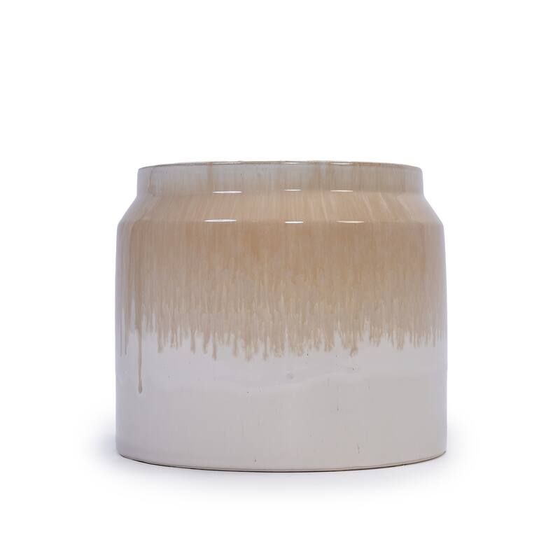 Elegant Ombre Glaze Non-Porous Ceramic Planters Pot for Aquatic Plants