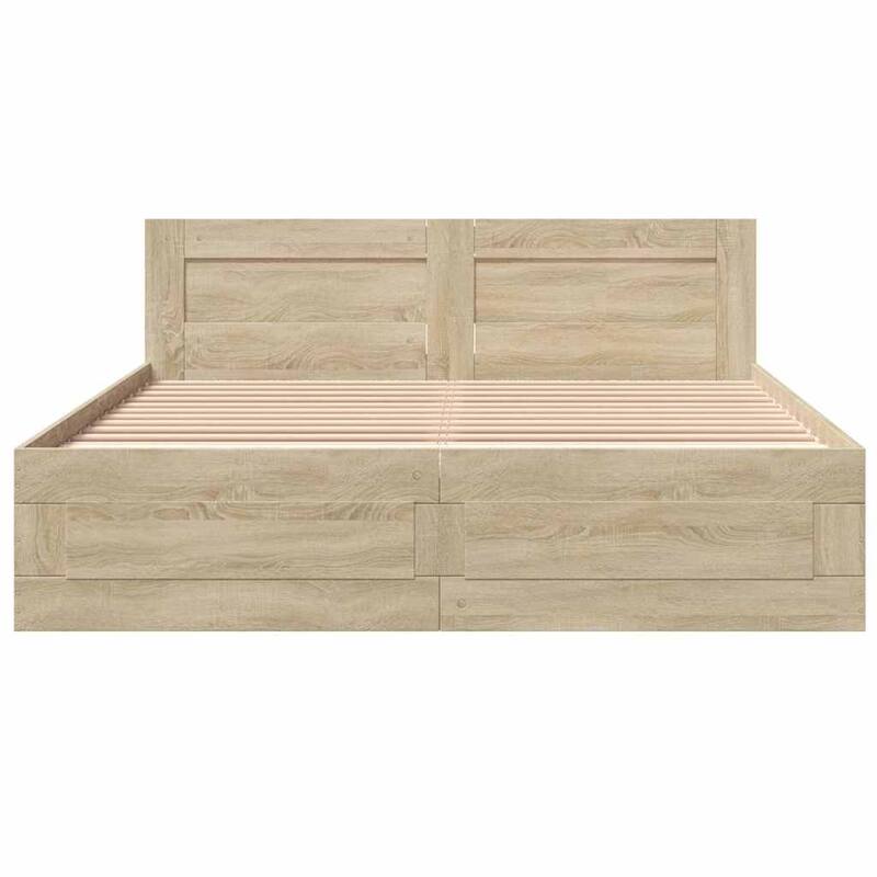 vidaXL Bed Frame 2 pcs Engineered Wood
