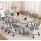 preview thumbnail 1 of 38, Kids Table and 6 Chair Set Grey