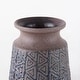 preview thumbnail 4 of 6, Sefina I Small Brown/Black Patterned Ceramic Vase - 4.5"W x 4.5"D 5.5"H