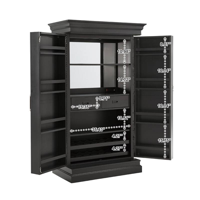Boudicca Bar with Wine Storage Cabinet by iNSPIRE Q Classic