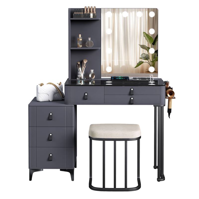 Makeup Vanity with 3 Lighting Colors