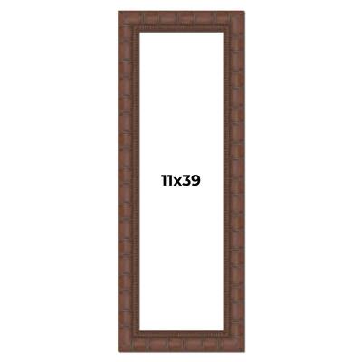 11x39 Frame Pewter Solid Wood Picture Frame Width 1.625 Inches | Interior Frame Depth 0.6875 Inches