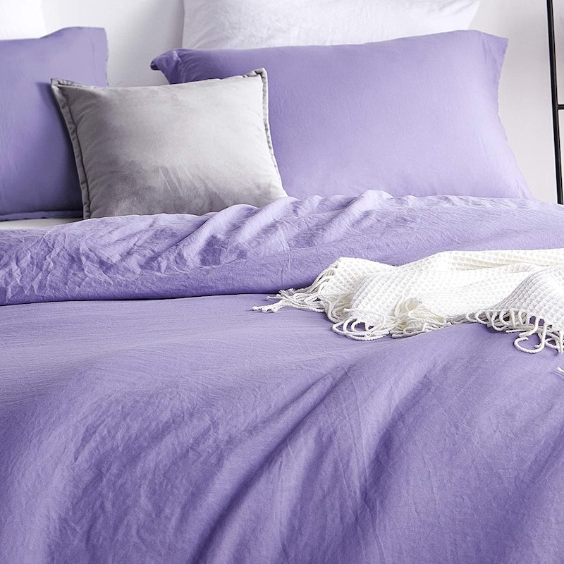 Natural Loft Oversized Comforter Set - Daybreak Purple