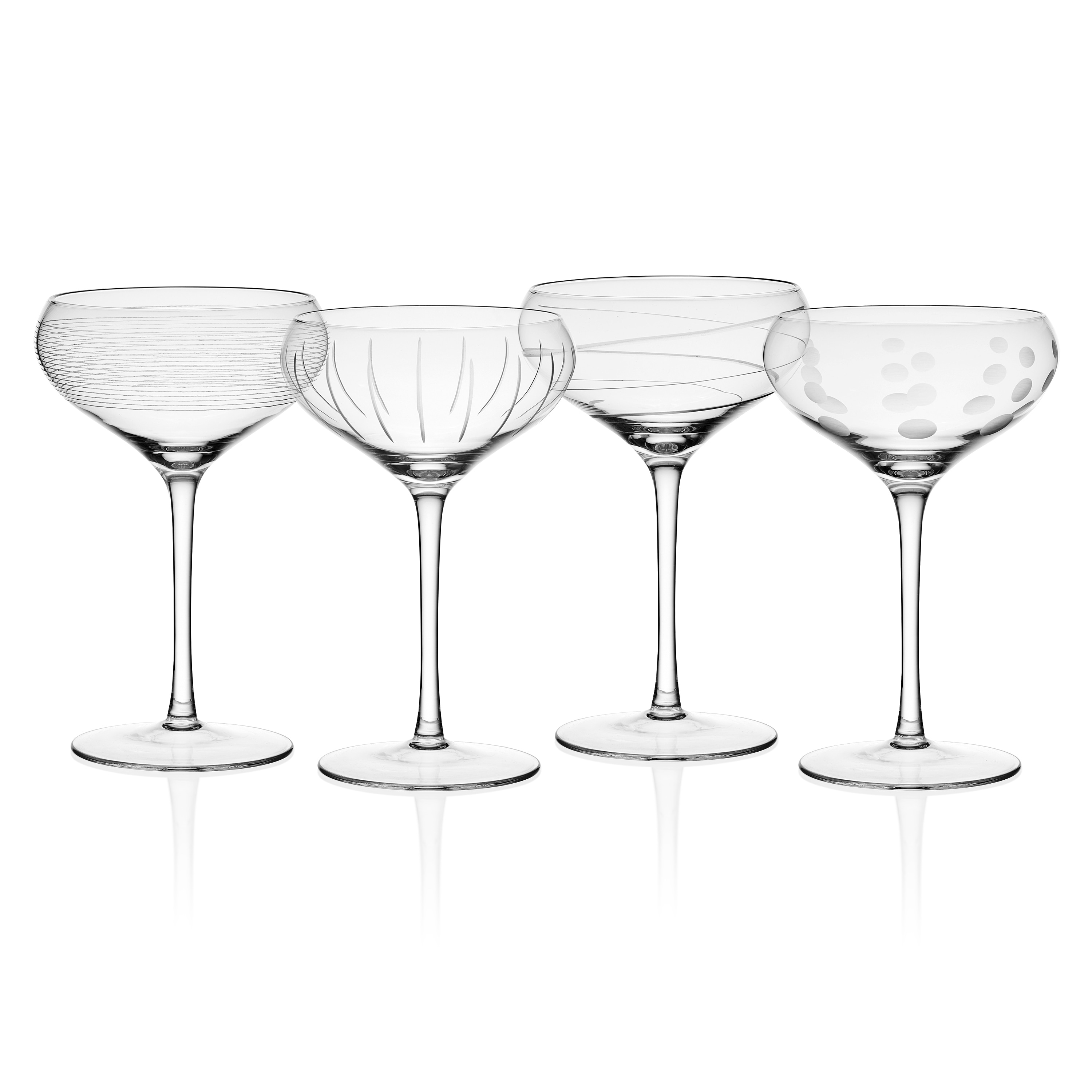 Mikasa Cheers Stemless Martini Glasses, Set Of 4