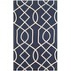 preview thumbnail 5 of 6, SAFAVIEH Handmade Cedar Brook Lera Modern Jute Rug 2'3" x 3'9" - Navy/Ivory - Rectangle