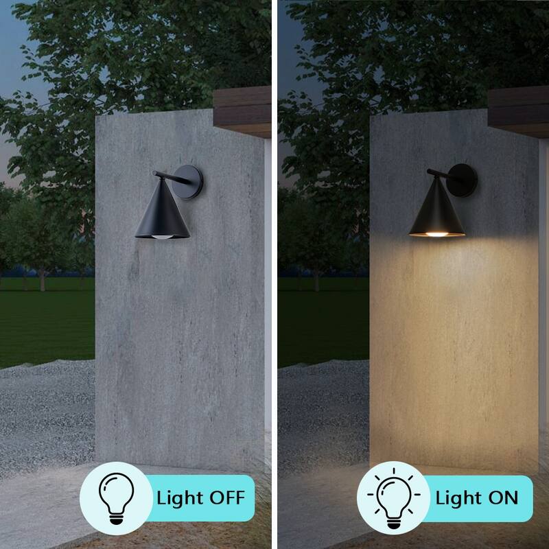 Modern LED Outdoor Wall Sconce Set of 2
