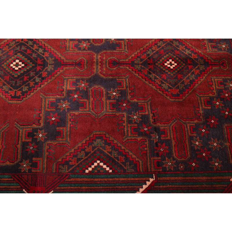 ECARPETGALLERY Hand-knotted Teimani Red Wool Rug - 3'10 x 6'3