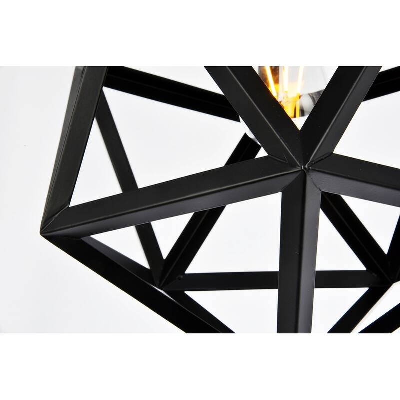 Redmond Collection Pendant D13.0'' H14.6 Lt:1 Black Finish