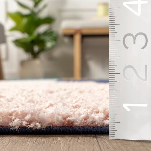 Nuloom Ellyn Abstract Shapes Shag Area Rug