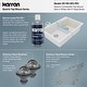 preview thumbnail 11 of 59, Karran 33" Top Mount Large/Small Bowl Quartz Kitchen Sink Kit - 33" x 22" x 9"