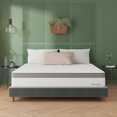 Novilla 12-inch Cooling Gel Medium Hybrid Innerspring Mattress