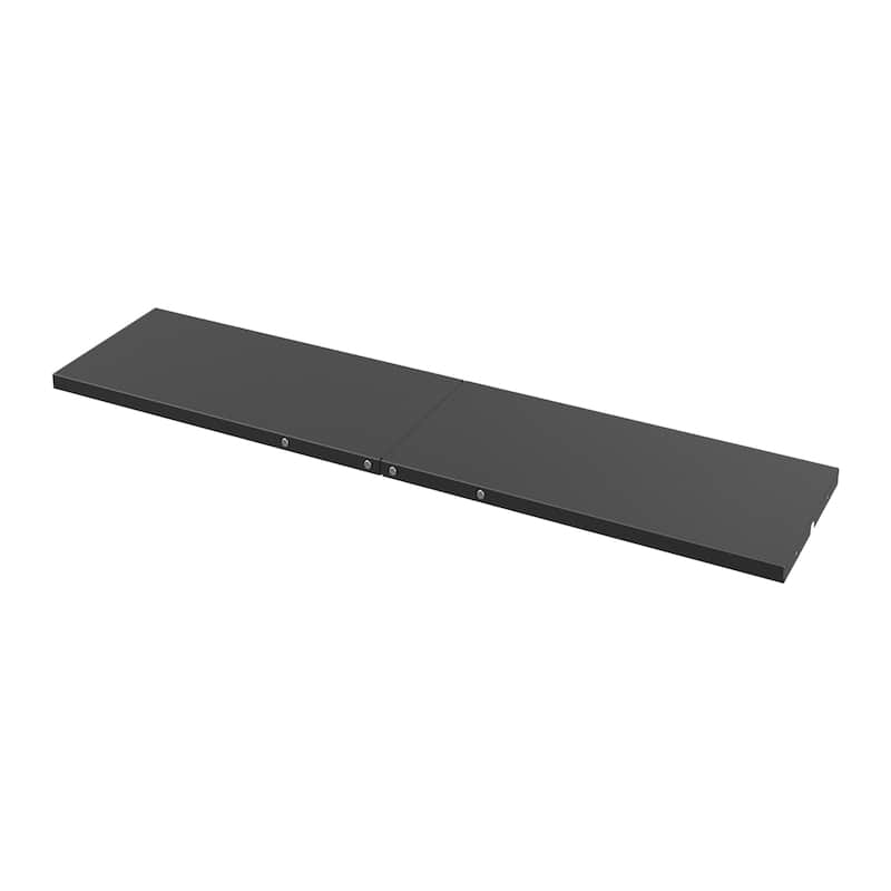 51 in. x 13 in. Black Metal Laminate Shelving with Screws for Outdoor Storage Shed
