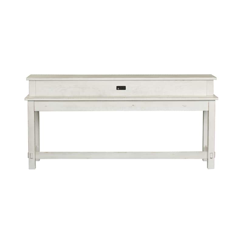 Modern Farmhouse Flea Market White Distressed 4 Piece Set