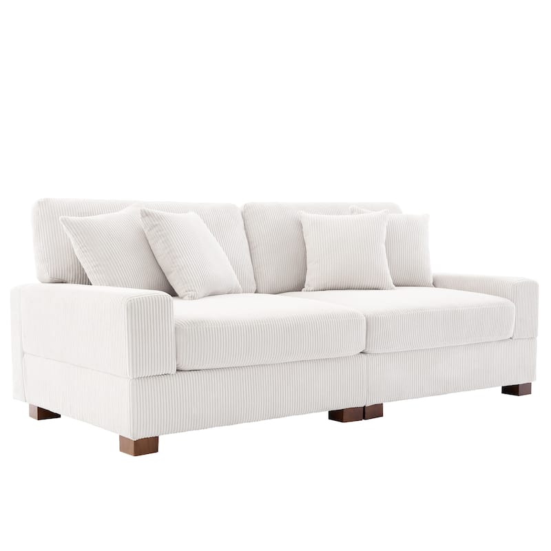 Oversized Modular Sectional Sofa Set with Pillows for Living Room