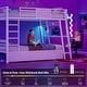 preview thumbnail 15 of 24, LED Kids Bunk Bed with Desk Twin Over Twin Metal Loft Bed 2 Drawers Power Outlets