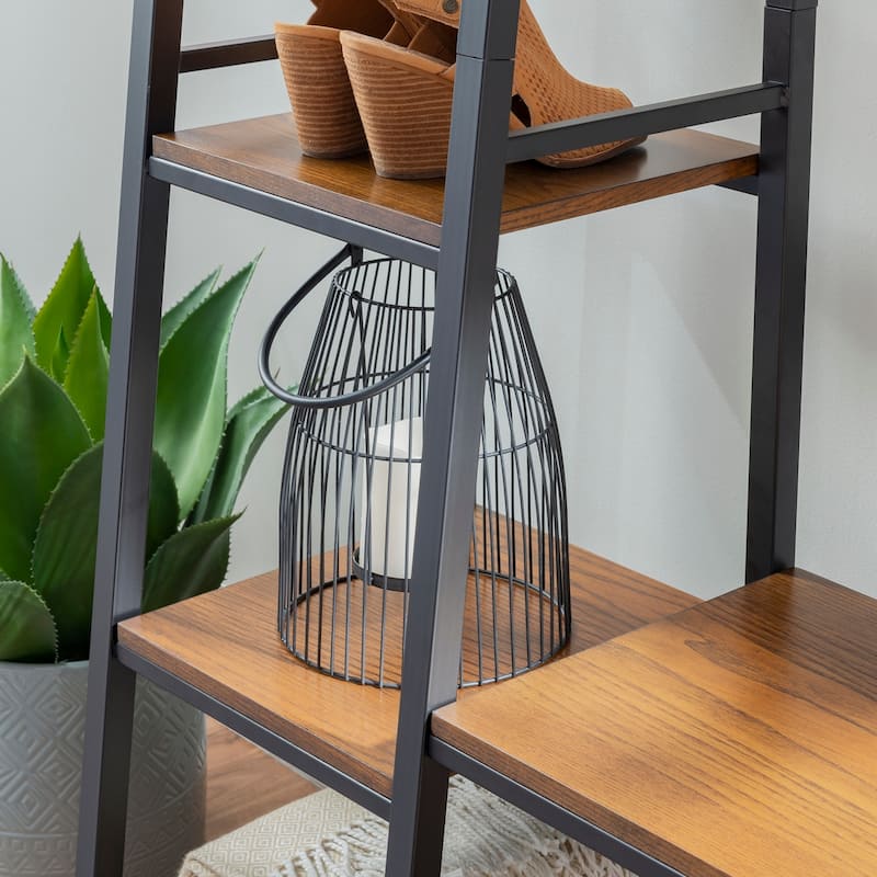 Linon Tara Rustic Hall Tree with Storage