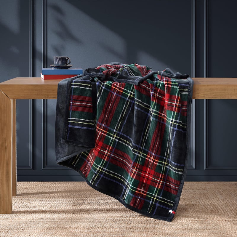 Tommy Hilfiger Iconic Reversible Throw Blanket