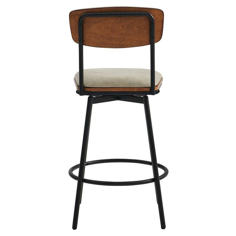 Spruce & Spring Claire Swivel Counter Height Bar Stool Set