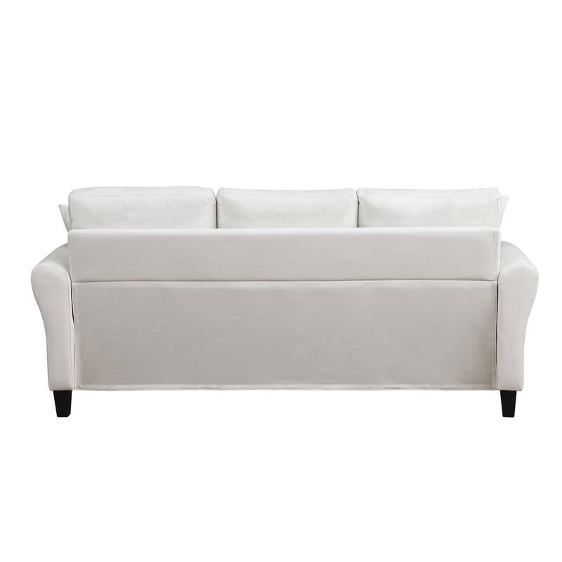 Velvet Couch with 2 Pillow Living Room Furniture 3 Seater Sofa