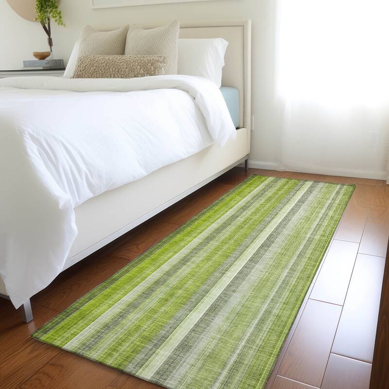 Alvari Stripe Weather Resistant Timeless Fusion Outdoor Rug