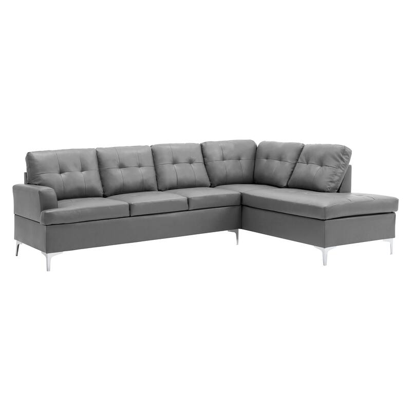 MCCafferty Faux Leather Sectional Sofa