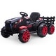 preview thumbnail 21 of 23, Ride on Tractor with Detachable Trailer, 12V 7AH Black