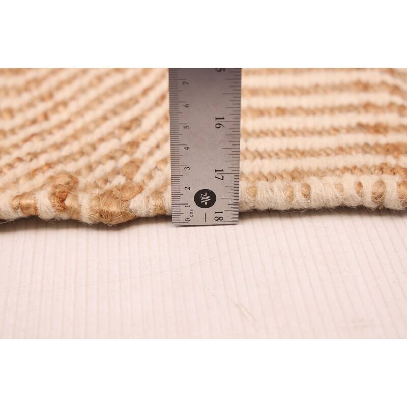 ECARPETGALLERY Flat-Weave Palas Denizli Ivory, Tan Kilim - 5'5 x 7'7