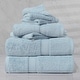 preview thumbnail 1 of 159, Superior Egyptian Cotton Pile Heavyweight 6-Piece Towel Set 6-Piece Set - Light Blue