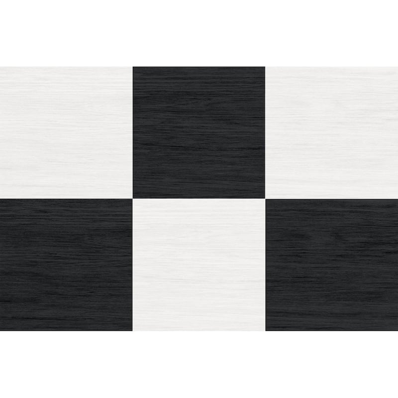 Chris Loves Julia x FloorPops Lawrence Black Peel and Stick Floor Tiles