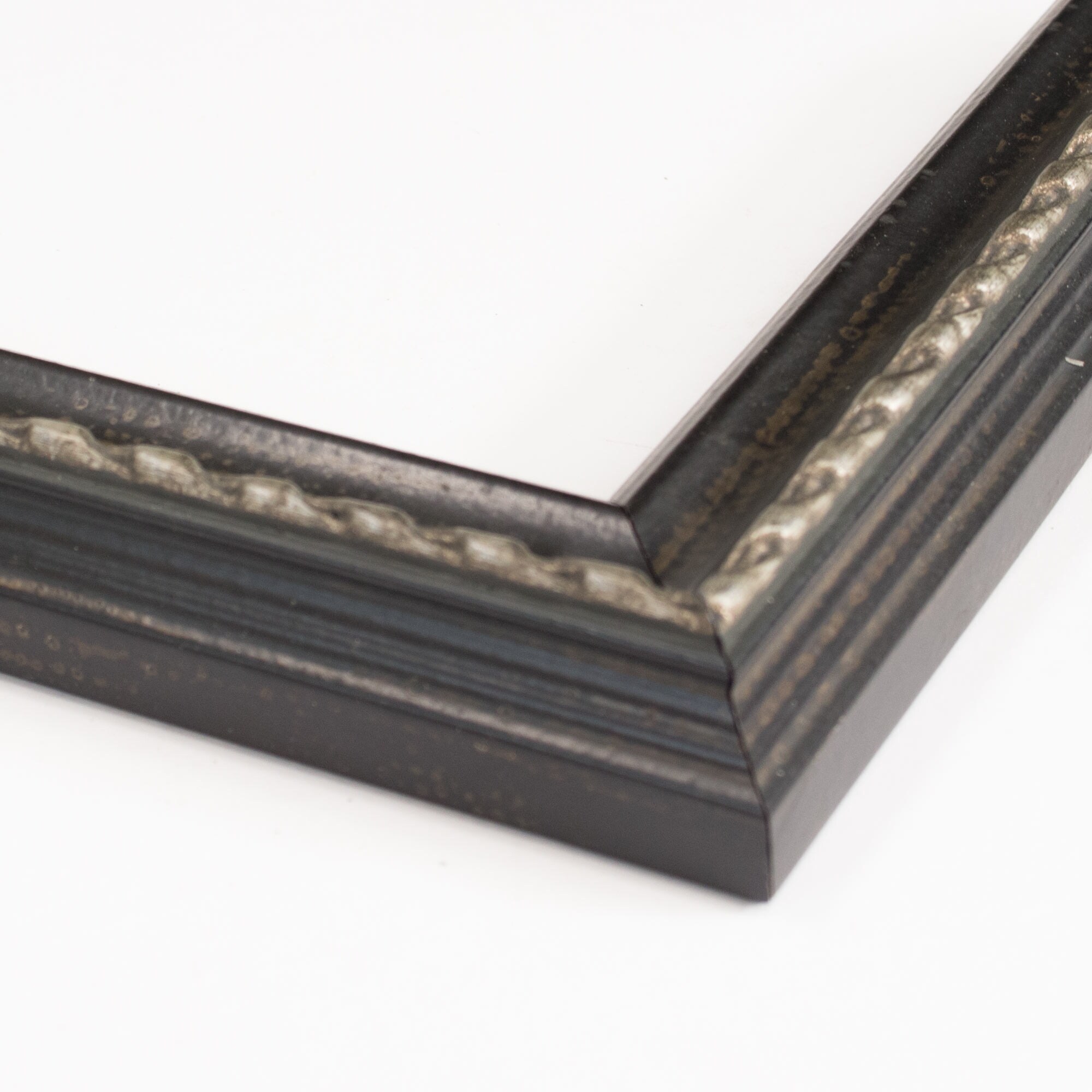 6x10 Frame Black Real Wood Picture Frame Width 0.75 inches, Interior Frame  Dept