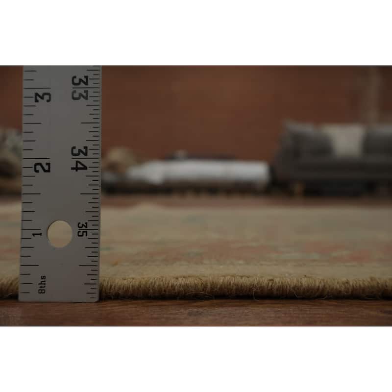 Hand Knotted Oriental 100% Wool Carpet Traditional All-Over Brown Ziegler Area Rug - 3' 7'' X 2' 0''