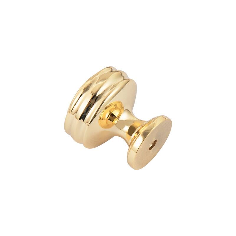 Utopia Alley Athen Cabinet Ring Pull Knob -Polished Gold Drawer Pull Knobs 1.19"