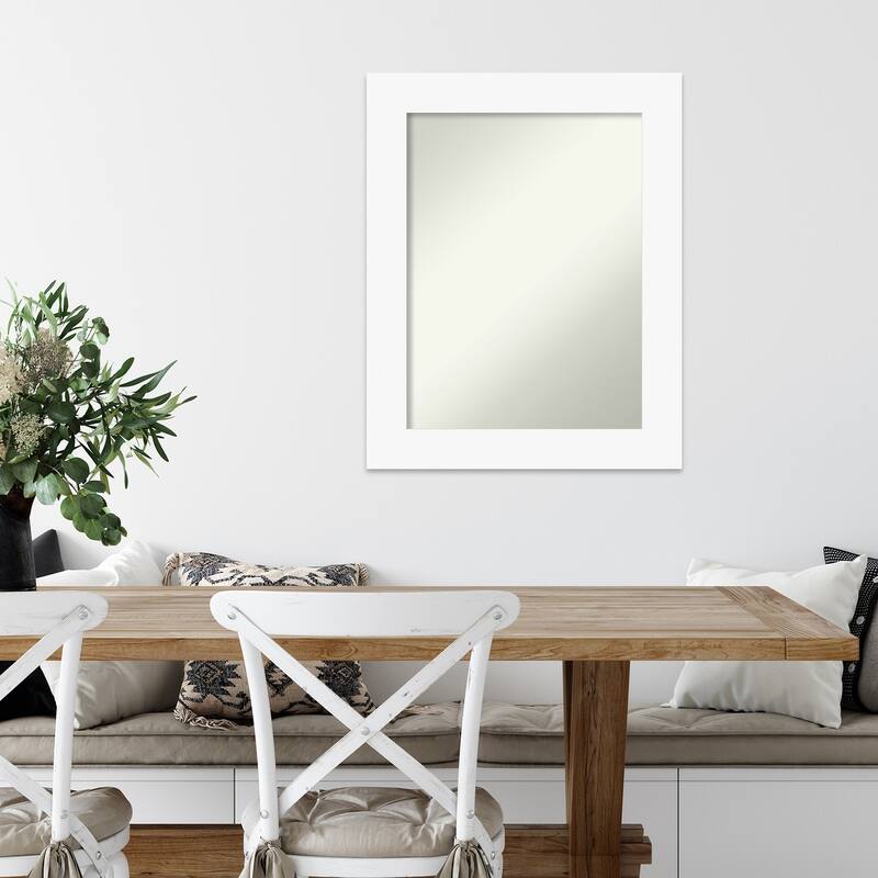 Basic Non-Beveled Wood Framed Wall Mirror