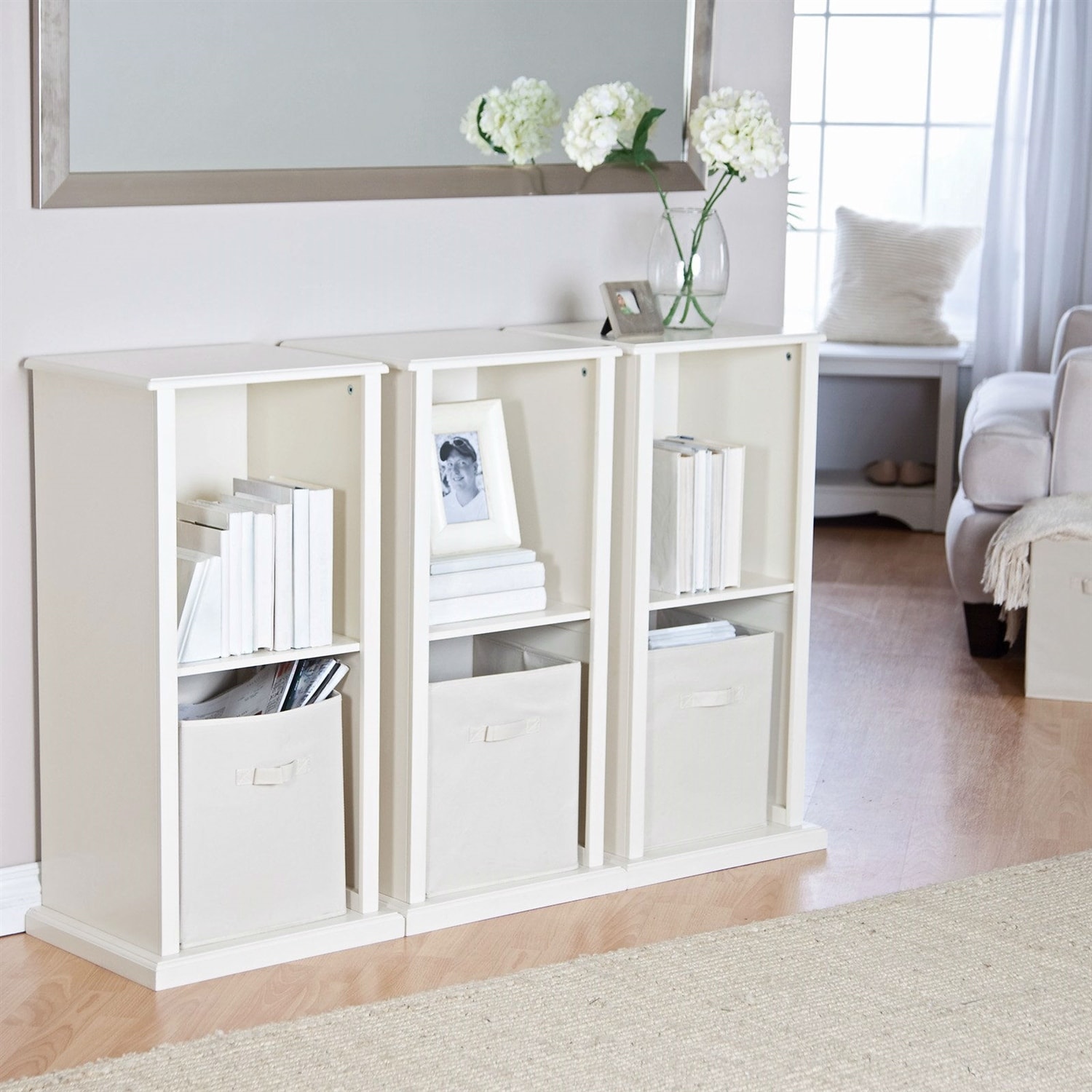 Shop Modern Stacking Storage Unit Vertical Bookcase Bookshelf In