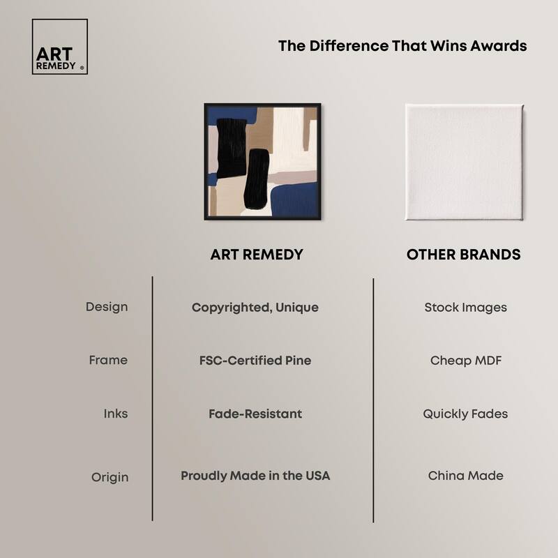 Blue Quietude I Canvas by Art Remedy