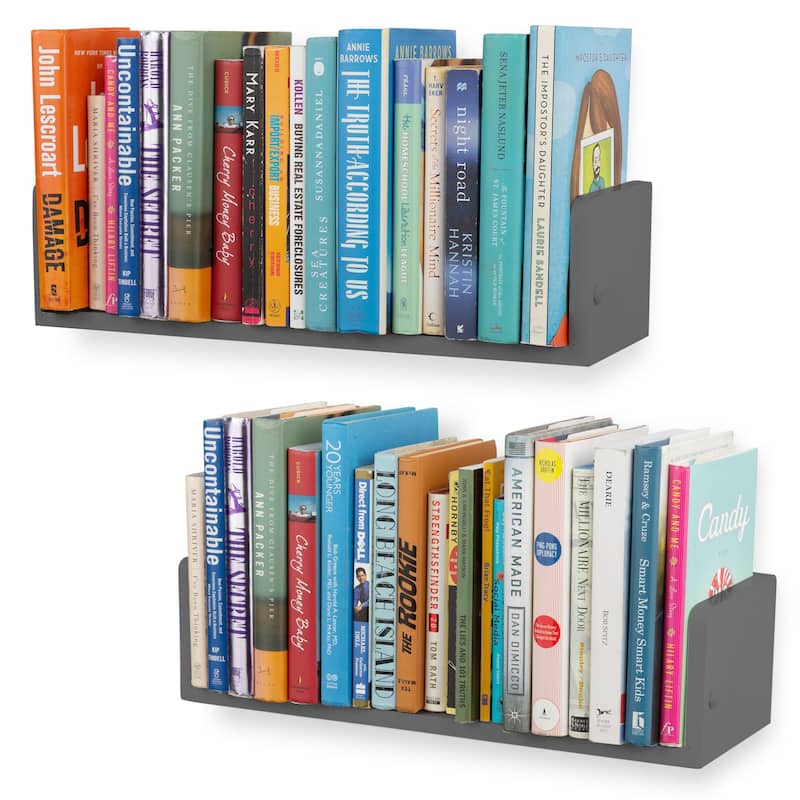 Rustic State Bookshelf Media Storage DVD Holder - Pack of 2