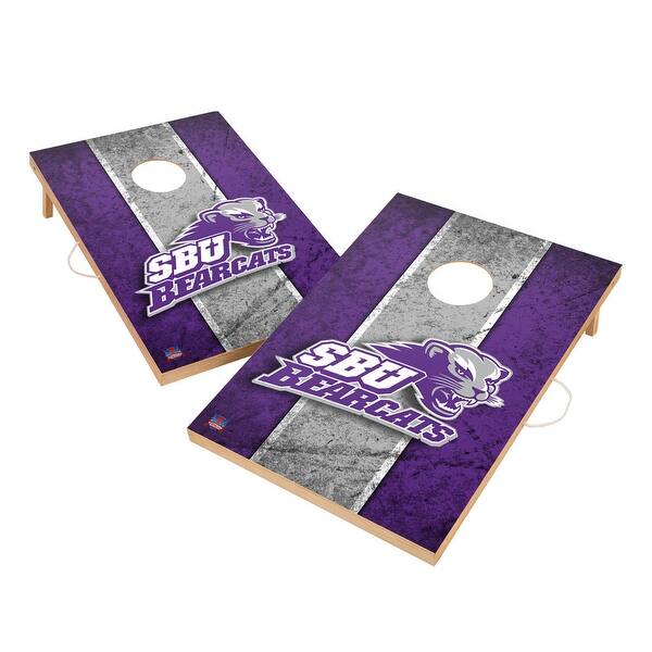 slide 2 of 5, Vintage Southwest Baptist Bearcats Regulation 2x4 Cornhole Set