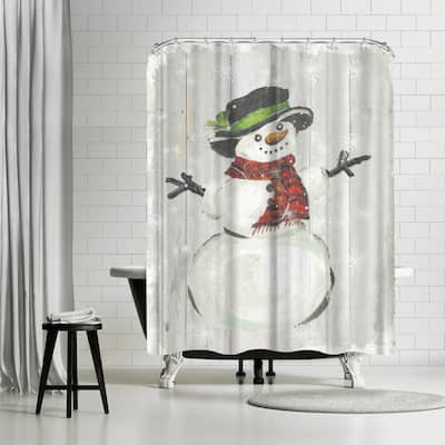 Holiday Snowman By PI Holiday Collection - Shower Curtain