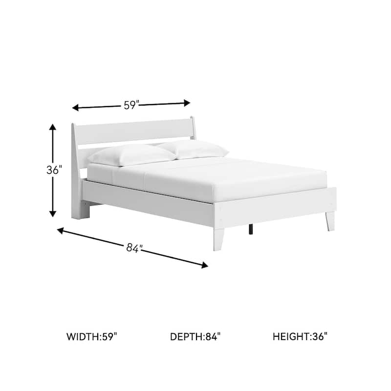 Signature Design by Ashley Neilsville Weathered Woodgrain Platform Bed