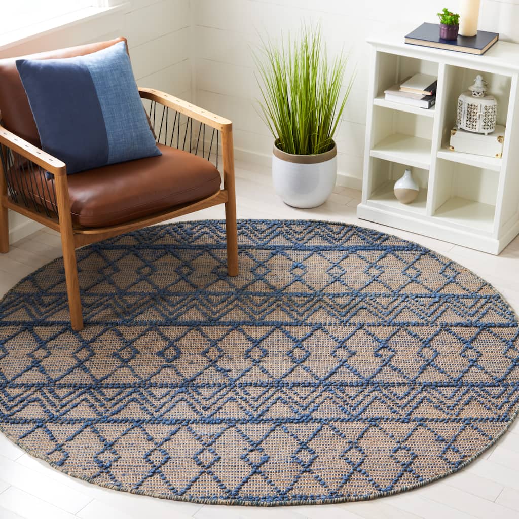SAFAVIEH Flatweave Natural Fiber Ucha Geometric Jute Rug