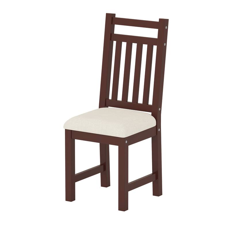 40" Executive Desk and Upholstered Chair Set with Bookshelf,Drawers