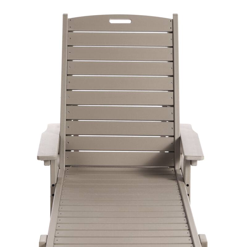 Laguna Hdpe All Weather Outdoor Patio Pool Reclining Chaise Lounge (Set Of 2)
