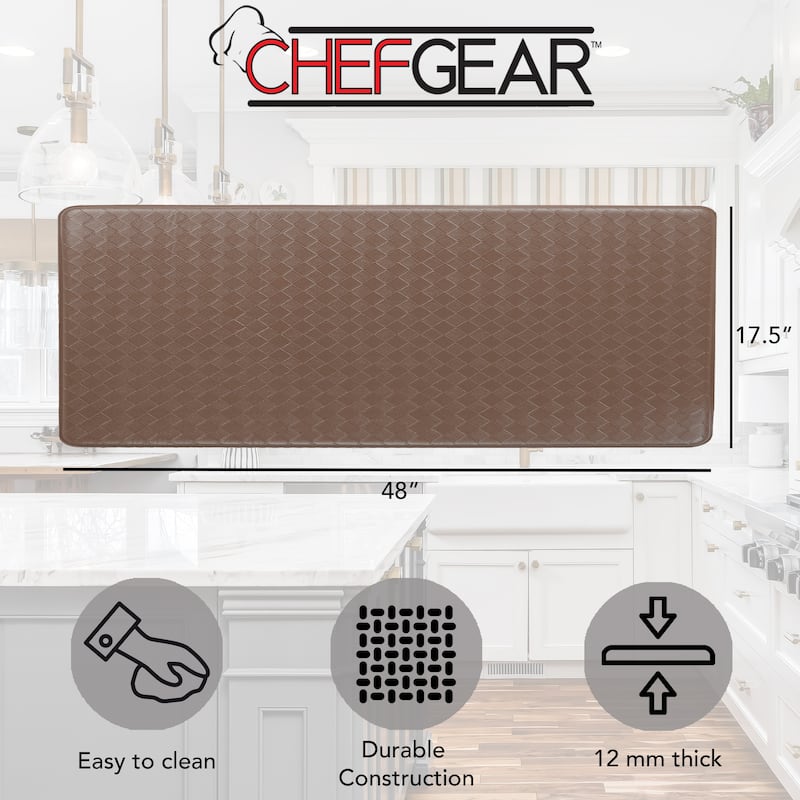 Chef Gear Playa Basketweave Anti-Fatigue Kitchen Wellness Mats