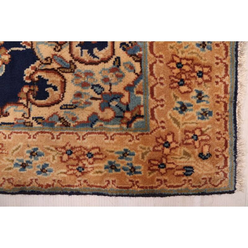 ECARPETGALLERY Hand-knotted Anadol Vintage Navy Wool Rug - 3'2 x 6'4