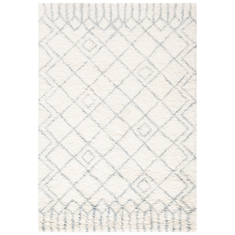 SAFAVIEH Handmade Casablanca Shag Ornella Tribal Wool Rug