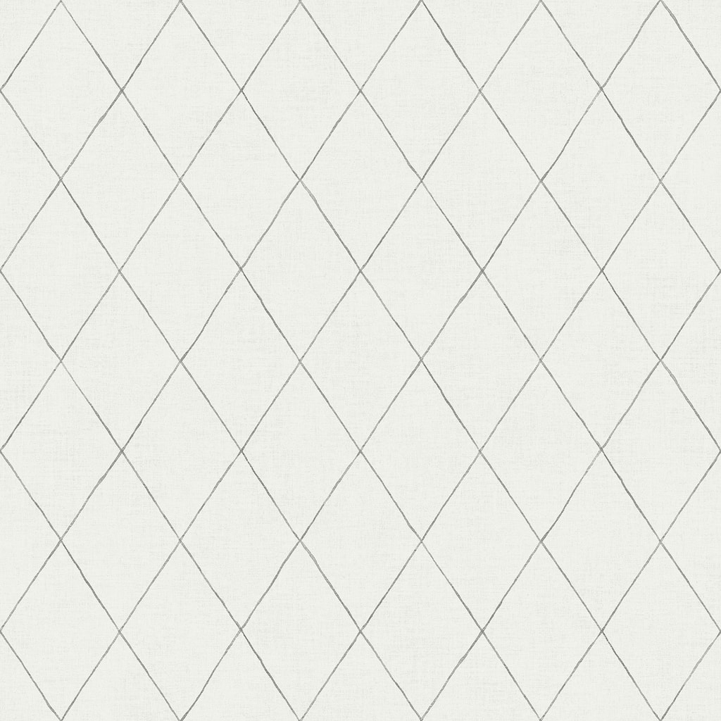 A-Street Prints Rhombus Grey Geometric Wallpaper